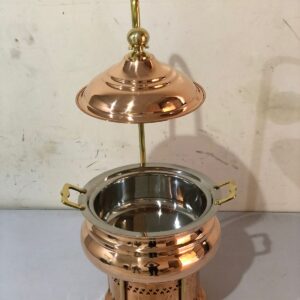 Copper chafing dish with hanger