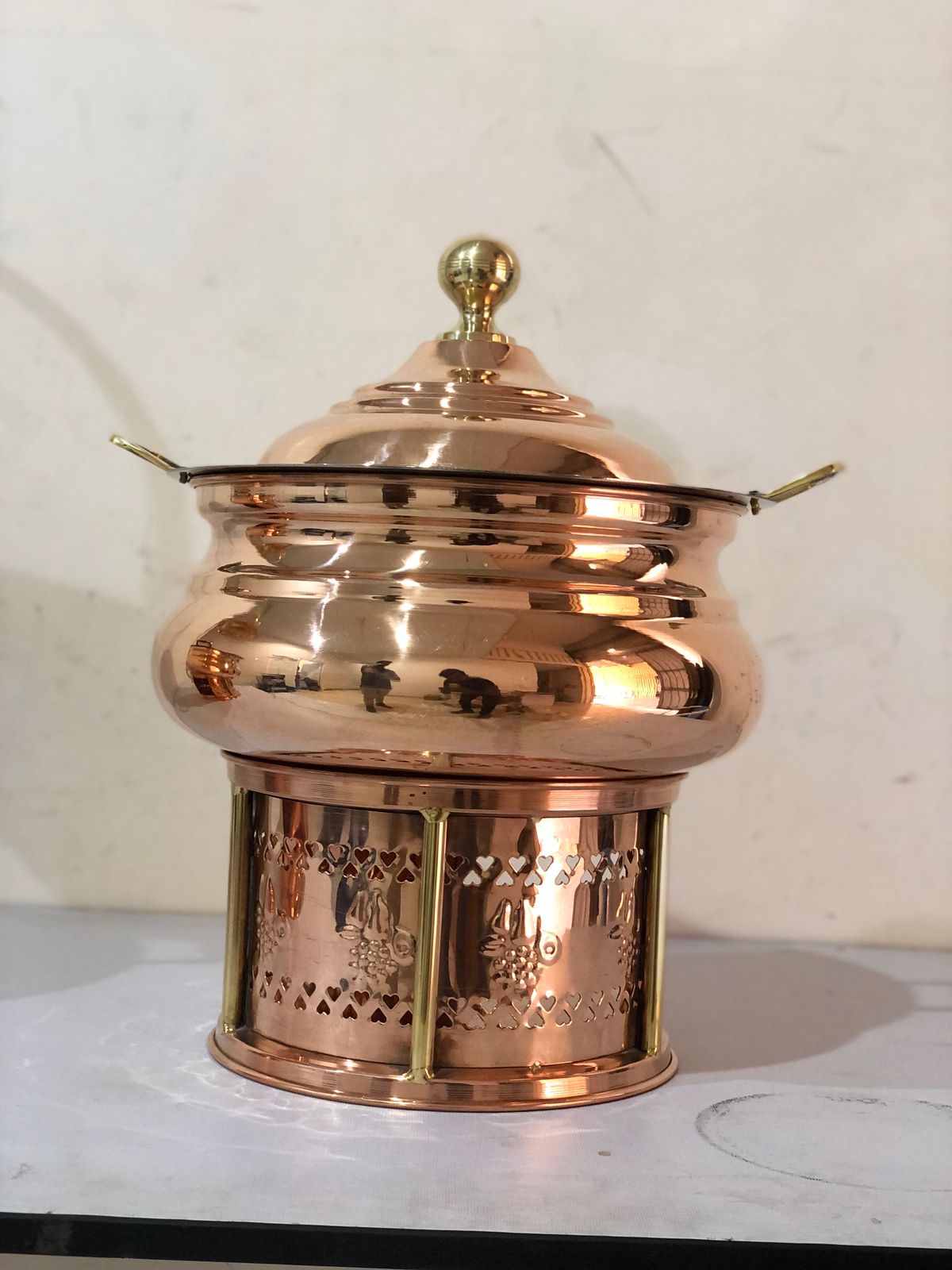 S.s Round Chafing Dish with insert