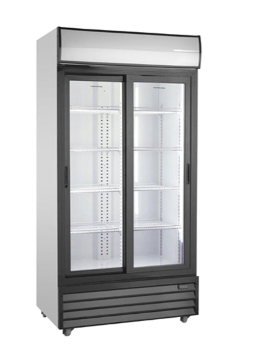 FREE STANDING GLASS 2 DOOR CHILLER