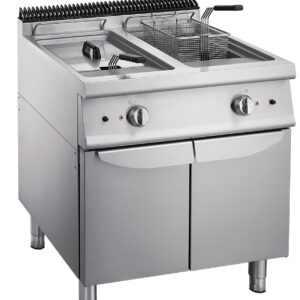 Electric free standing fryer double basket