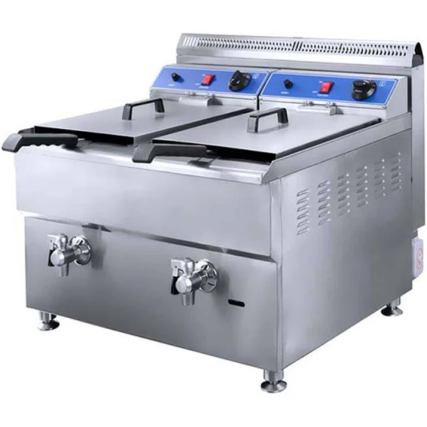 Electric Table top fryer.double basket