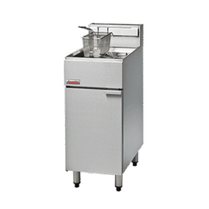 Gas operated free standing fryer single
