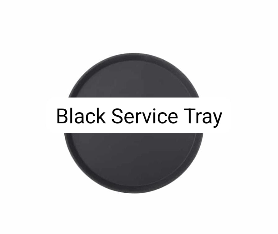 BLACK SERVICE TRAY