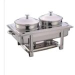 S.s soup chafing dish with double insert